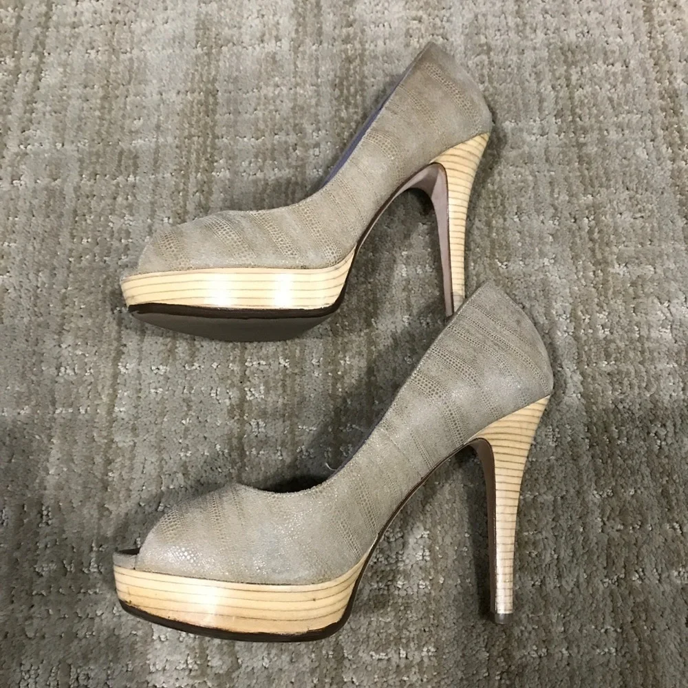 Cole Haan Mariela Platform Pumps Light Cove Size 8